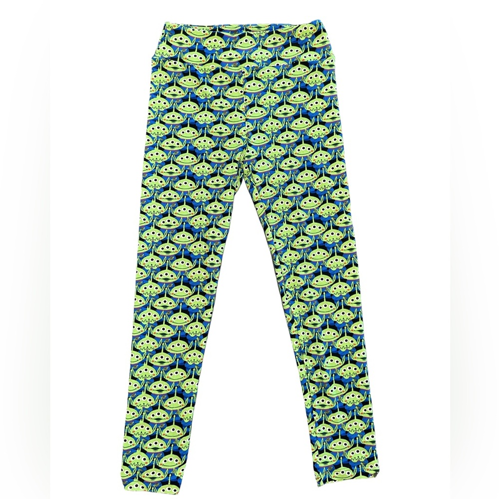 LuLaRoe Disney Collection buttery soft Pixar Toy Story Aliens pattern leggings